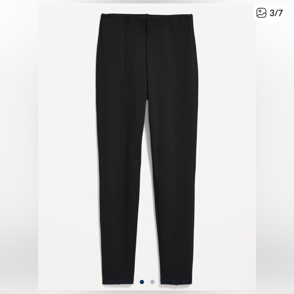 Old Navy Black Extra High Rise Skinny Pull On Dress Pants Size Large - Picture 2 of 4